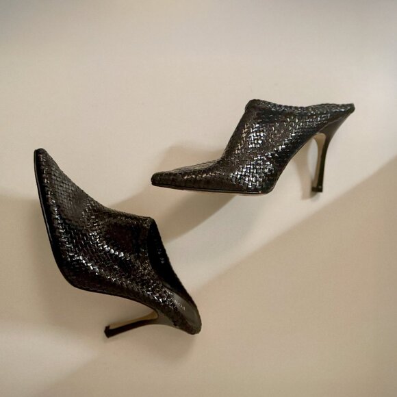 Pons Quintana Woven Leather Heels - Picture 3 of 6